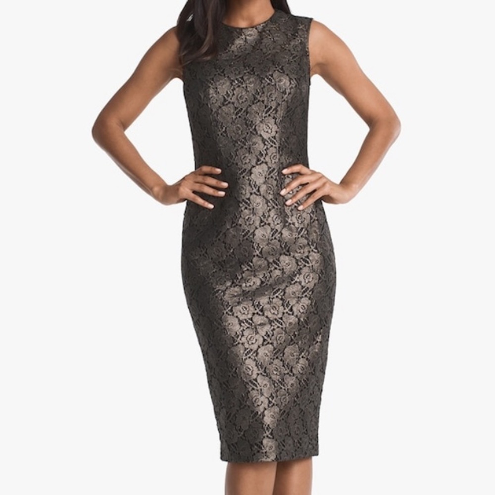 White House Black Market Lace Sheath Dress